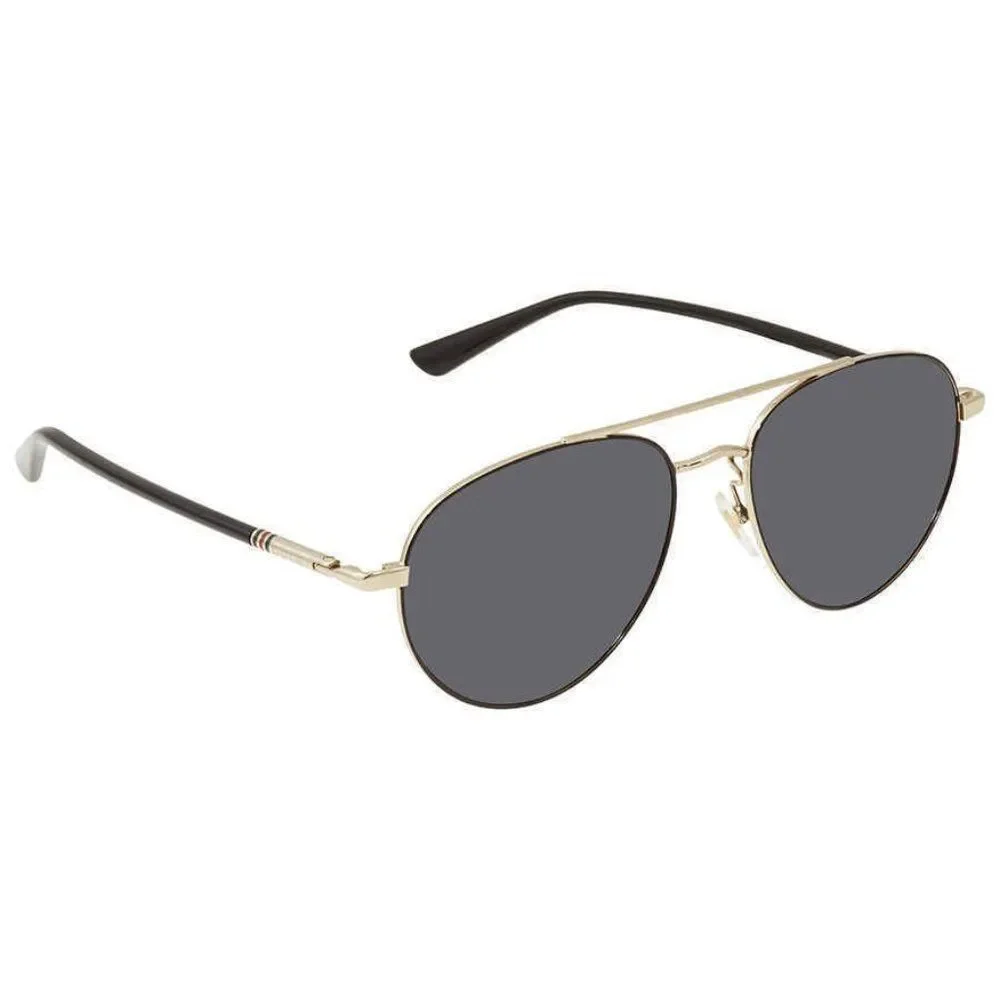 NEW Gucci Grey and Gold Aviator Men's Sunglasses